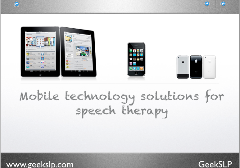 iPad Speech Therapy