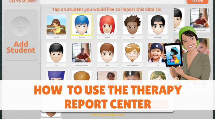 how to use the therapy report center -1